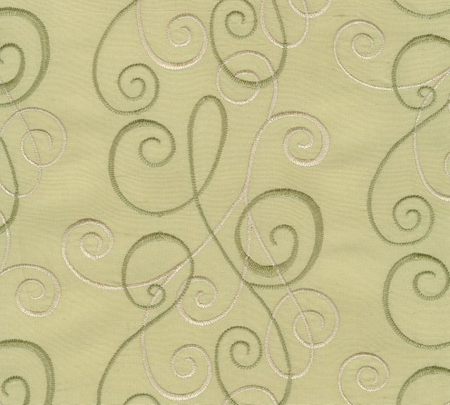 Embroidered Silk Douppioni Yarn Dyed Shantung Fabric 54 inch I-214