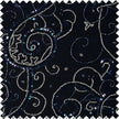 Embroidered Beaded Sequined Silk Chiffon Fabric JB173 color 199 Black by JB Silks