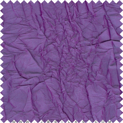 Novelty Crushed Silk Yarn Dyed Shantung Doupioni JB265 color 753 Violet Petal shot with Magenta by JB Silks