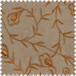 Novelty Embroidered Silk Gazar Fabric JB147 color Burnt Caramel  with Floral Vines by JB Silks