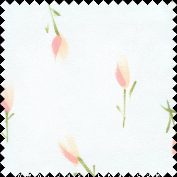 Novelty Hand Painted Silk Gazar Fabric JB238 color 611 Light Pink by JB Silks