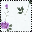 Novelty Hand Painted Silk Gazar Fabric JB239 color 753 Violet Petal by JB Silks