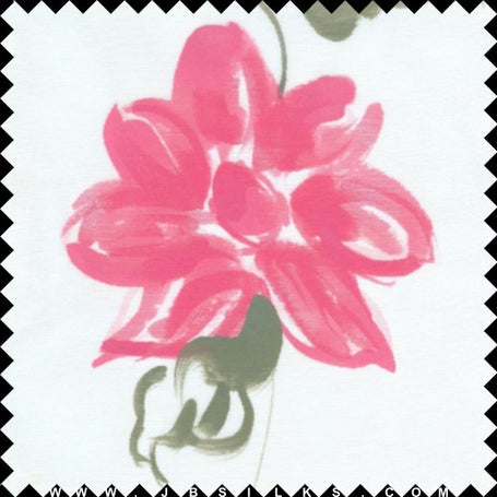 Novelty Hand Painted Silk Gazar Fabric JB240 color 629 Strawberry Pink by JB Silks
