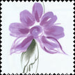 Novelty Hand Painted Silk Gazar Fabric JB240 color 753 Violet Petal by JB Silks