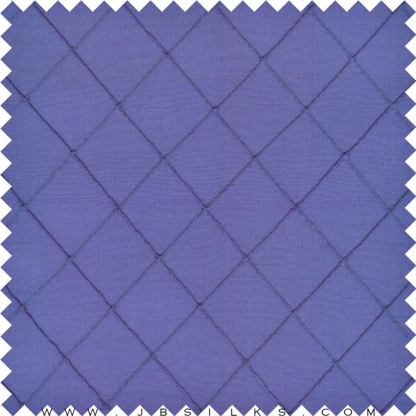 Novelty Stitched Silk Yarn Dyed Shantung Doupioni Fabric JB65 color 935 Deep Periwinkle by JB Silks