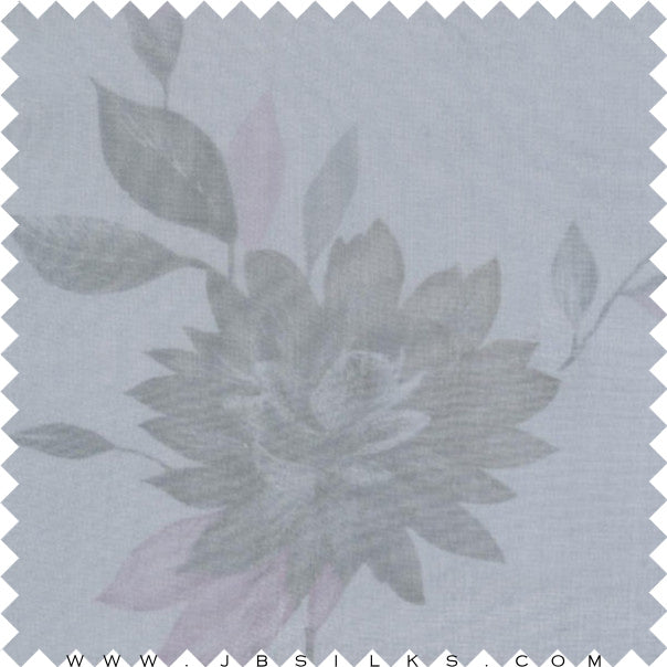 Printed Silk Chiffon Fabric 5078 Forever Blue by JB Silks