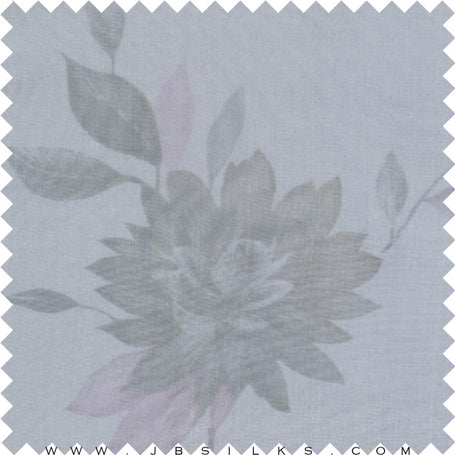 Printed Silk Chiffon Fabric 5078 Forever Blue by JB Silks