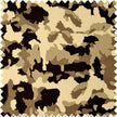Printed Silk Gabardine Twill Fabric 5041 Taupe and Cream by JB Silks