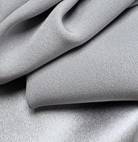Superior Silk Heavy Crepe Back Satin Fabric 45 momme color 692 Silver Gray by JB Silks