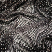 Beaded Sequined Silk Chiffon Fabric JB98 color 199 Black by JB Silks