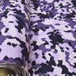 Printed Silk Gabardine Twill Fabric 5035 Purple by JB Silks