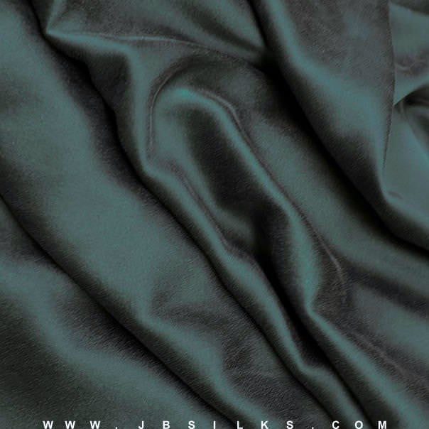Sueded Silk Fabric 9418 color 655 Rainforest Green by JB Silks