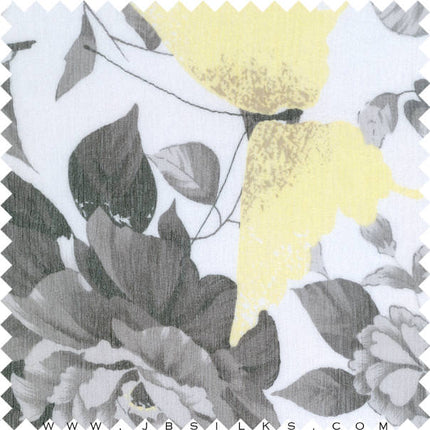 Printed Silk Chiffon Crinkle Fabric 5201 by JB Silks