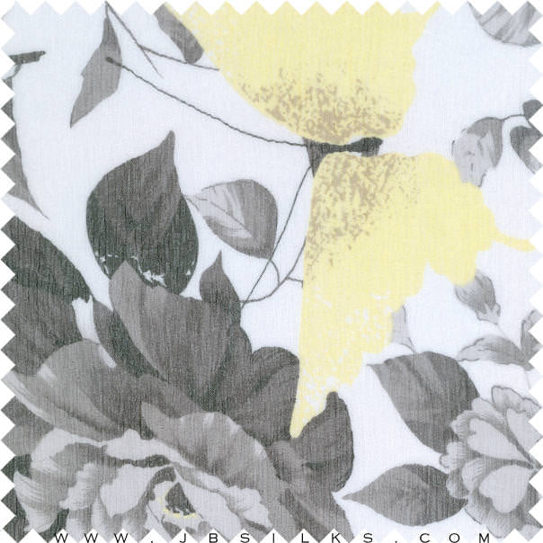 Printed Silk Chiffon Crinkle Fabric 5201 by JB Silks