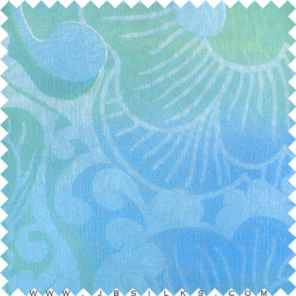 Printed Silk Chiffon Crinkle Fabric 5206 by JB Silks
