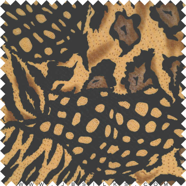 Printed Silk Chiffon Fabric 5187 by JB Silks