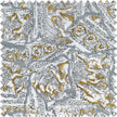 Printed Silk Jacquard Fabric 464C by JB Silks