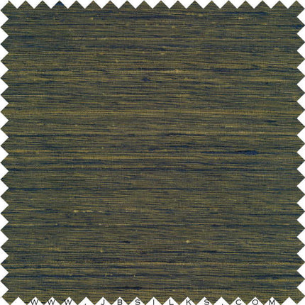 Raw Silk Multi Color Doupioni Fabric H300 color 395 Navy & Green wide width by JB Silks