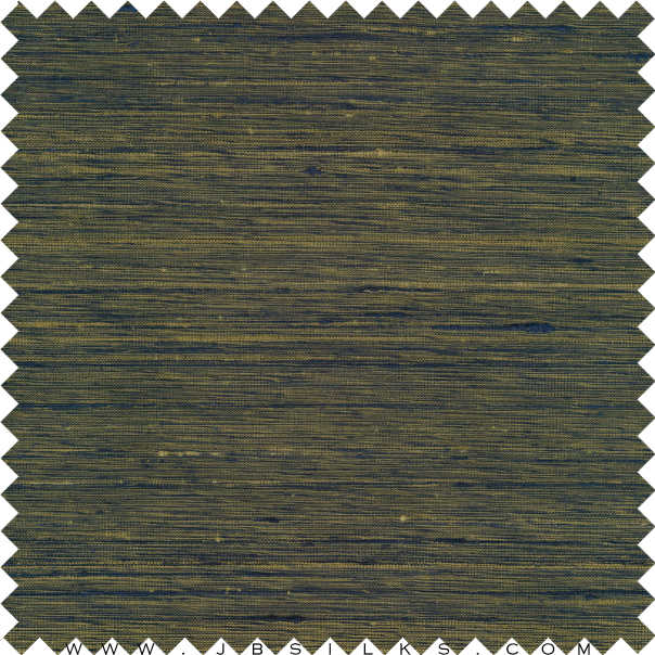 Raw Silk Multi Color Doupioni Fabric H300 color 395 Navy & Green wide width by JB Silks