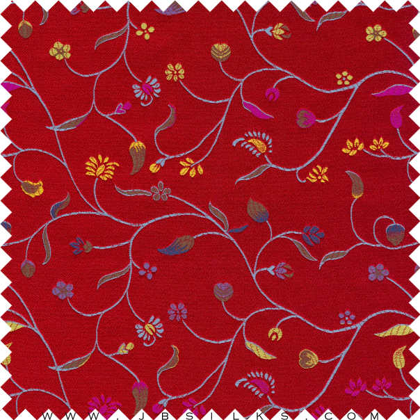 Silk Brocade Fabric 2201 color 420 by JB Silks