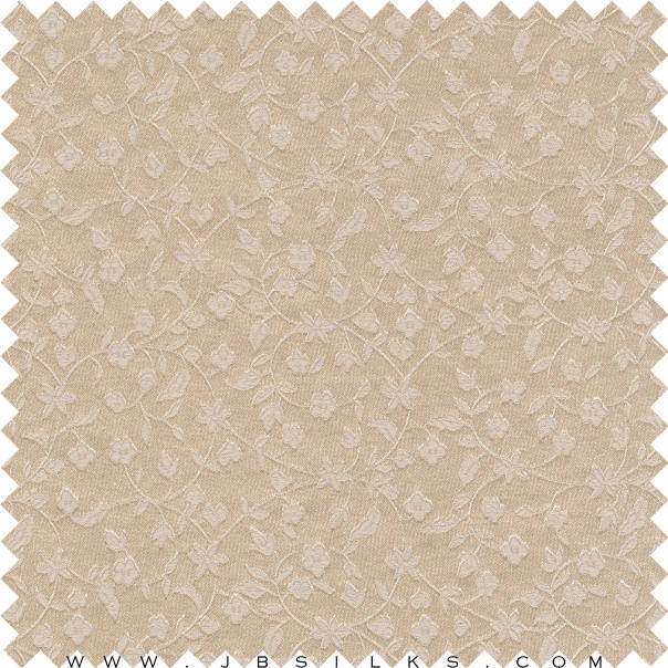 Silk Brocade Fabric 3261 color 364 Chai Latte by JB Silks