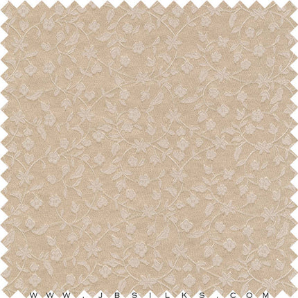 Silk Brocade Fabric 3261 color 364 Chai Latte by JB Silks