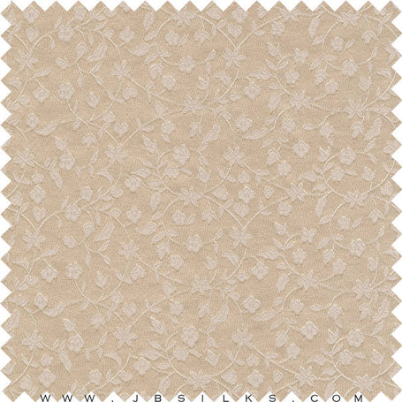 Silk Brocade Fabric 3261 color 364 Chai Latte by JB Silks