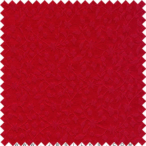 Silk Brocade Fabric 3261 color 420 Red by JB Silks