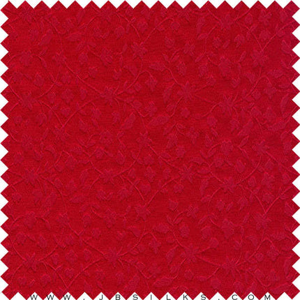 Silk Brocade Fabric 3261 color 420 Red by JB Silks