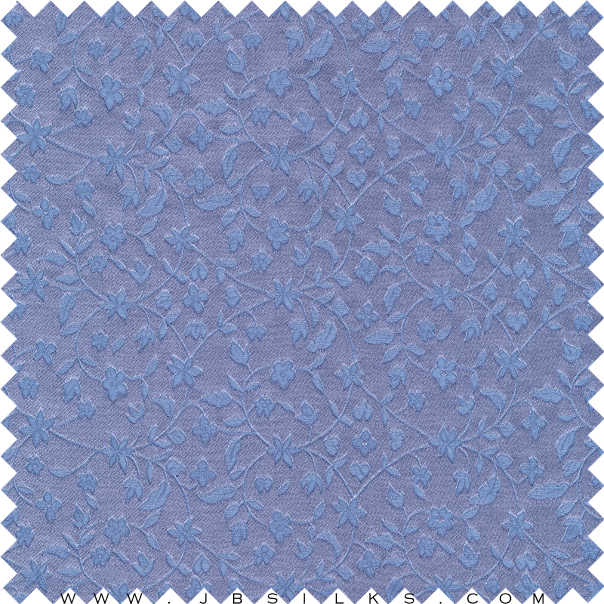 Silk Brocade Fabric 3261 color 441 Periwinkle by JB Silks