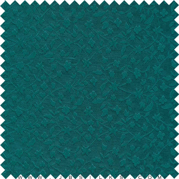 Silk Brocade Fabric 3261 color 632 Peacock by JB Silks