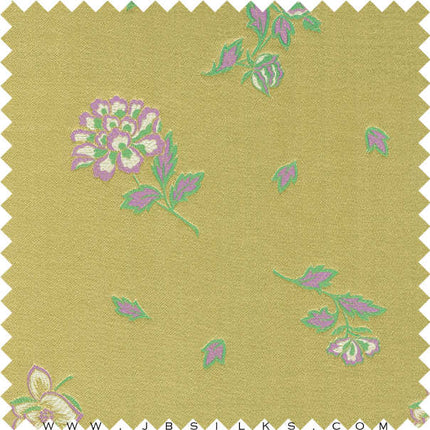 Silk Brocade Fabric 3296 color 440 narrow width by JB Silks