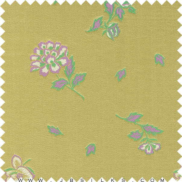 Silk Brocade Fabric 3296 color 440 narrow width by JB Silks