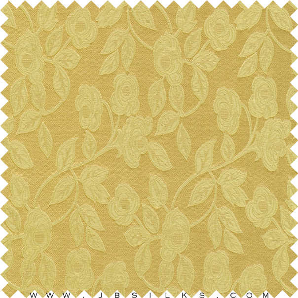 Silk Brocade Fabric 3303 color 240 Mustard Gold by JB Silks