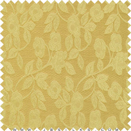 Silk Brocade Fabric 3303 color 240 Mustard Gold by JB Silks