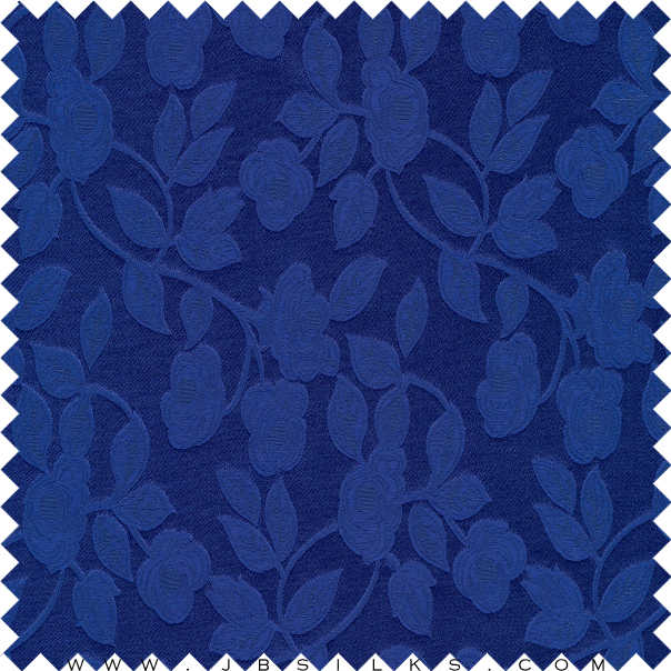 Silk Brocade Fabric 3303 color 351 Royal Blue by JB Silks