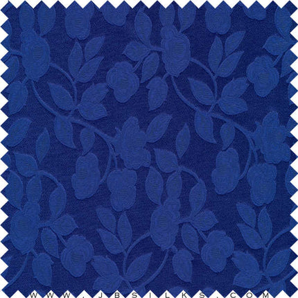 Silk Brocade Fabric 3303 color 351 Royal Blue by JB Silks