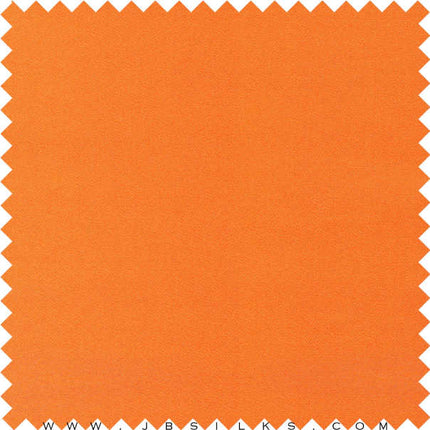 Silk Charmeuse Satin Fabric 19 momme color 678 Pumpkin Orange wide width by JB Silks