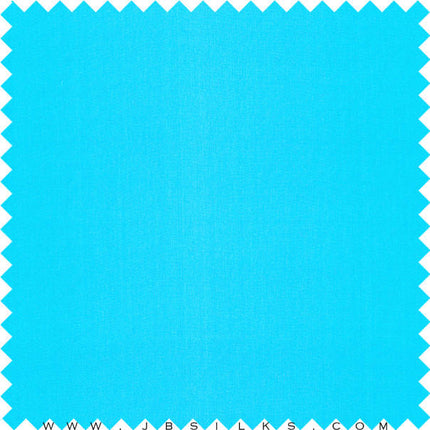 Silk Chiffon Fabric 12 momme color 647 Cyan Blue wide width by JB Silks