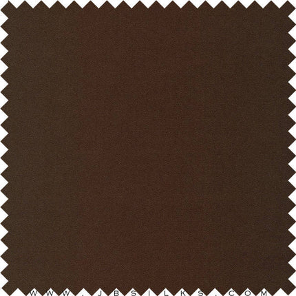 Silk Crepe Back Satin Fabric 19 momme color 690 Chocolate Brown by JB Silks