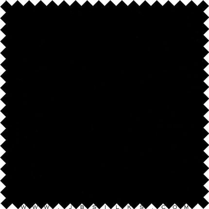 Silk Crepe de Chine Fabric 14 momme color 199 Black by JB Silks