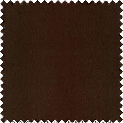 Silk Crepe de Chine Fabric 14 momme color 690 Chocolate Brown wide width by JB Silks