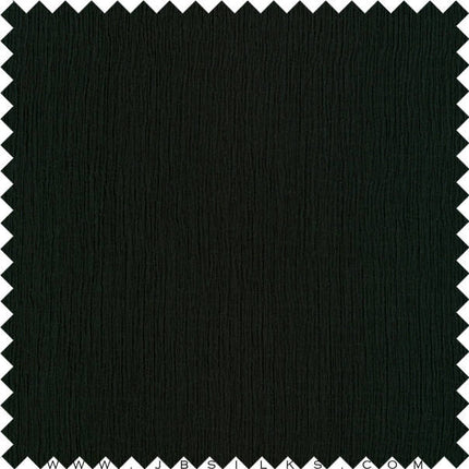 Silk Crinkle Fabric 815 color 199 Black by JB Silks
