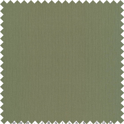 Silk Crinkle Fabric 815 color 438 Olive Branch by JB Silks