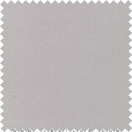 Silk Heavy Crepe Back Satin Fabric 30 momme color 692 Silver Gray by JB Silks