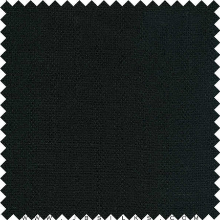 Silk Tussah Handwoven Fabric H53 color 199 Black by JB Silks
