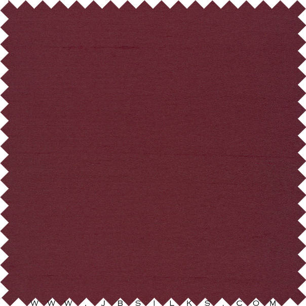 Silk Wool Mikado Shantung Fabric 872 color 626 Burgundy by JB Silks