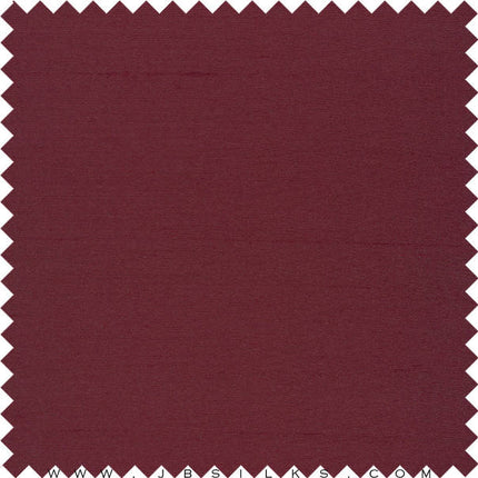 Silk Wool Mikado Shantung Fabric 872 color 626 Burgundy by JB Silks