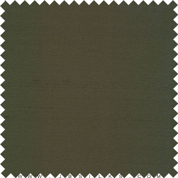 Silk Wool Mikado Shantung Fabric 872 color 789 Dark Moss Green by JB Silks
