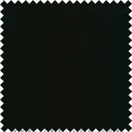 Stretch Silk Crepe de Chine Fabric 19 momme color 199 Black by JB Silks